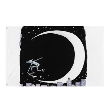 Skate The Moon - Flag