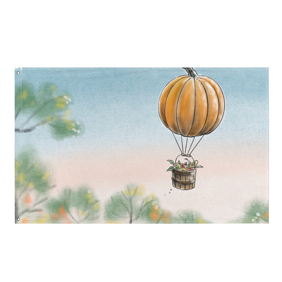 Pumkin Balloon - Flag