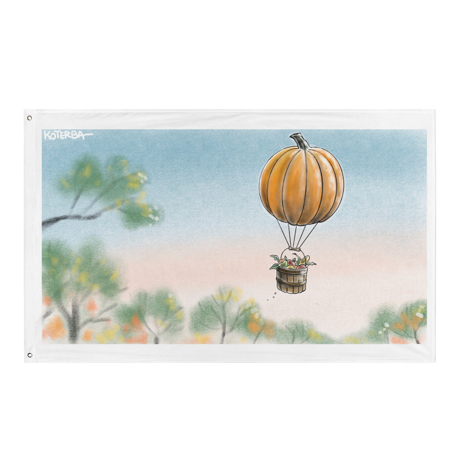 Pumkin Balloon - Flag