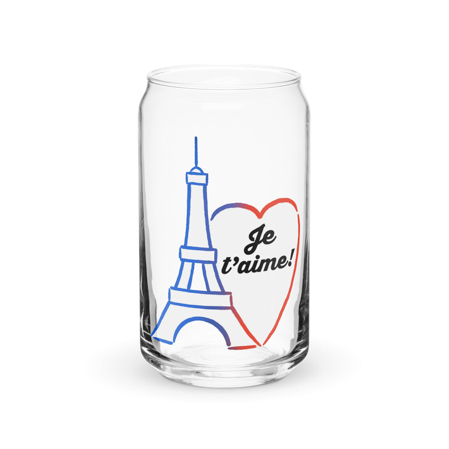 Eiffel in Love with Paris - Can-Shaped Glass