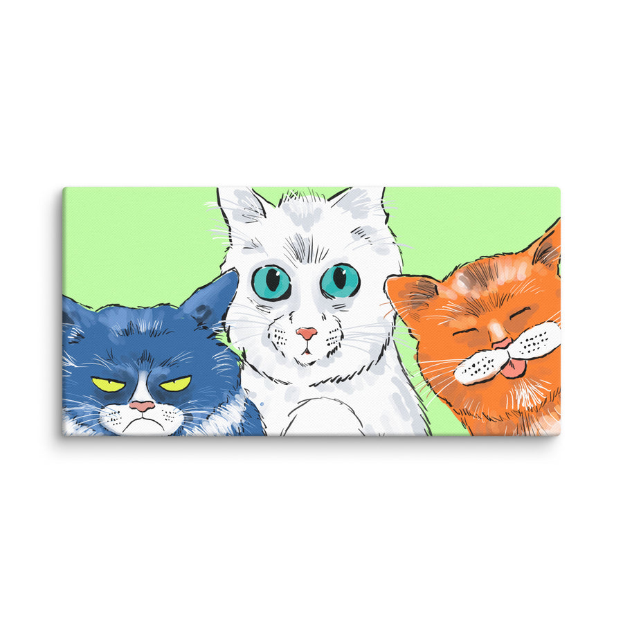 Funny Cats Landscape - Canvas