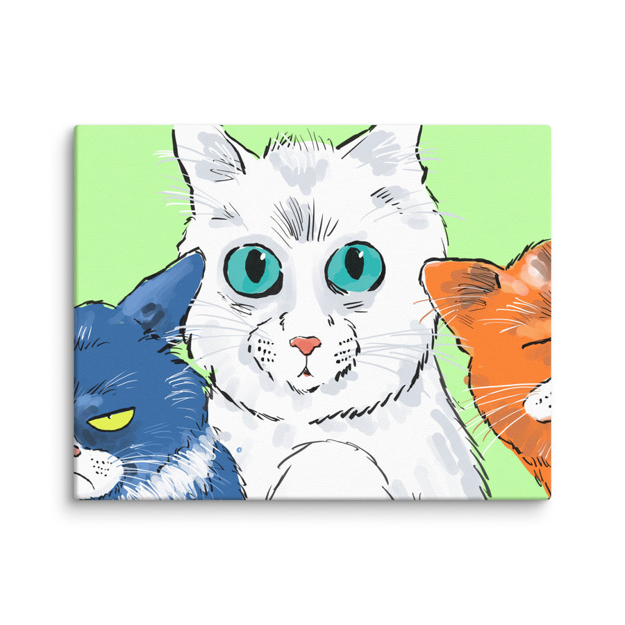 Funny Cats Landscape - Canvas