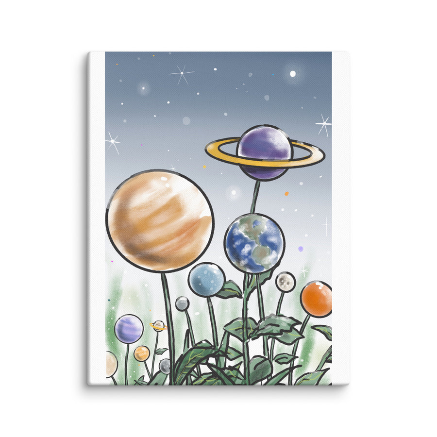 Plants And Planets - Canvas