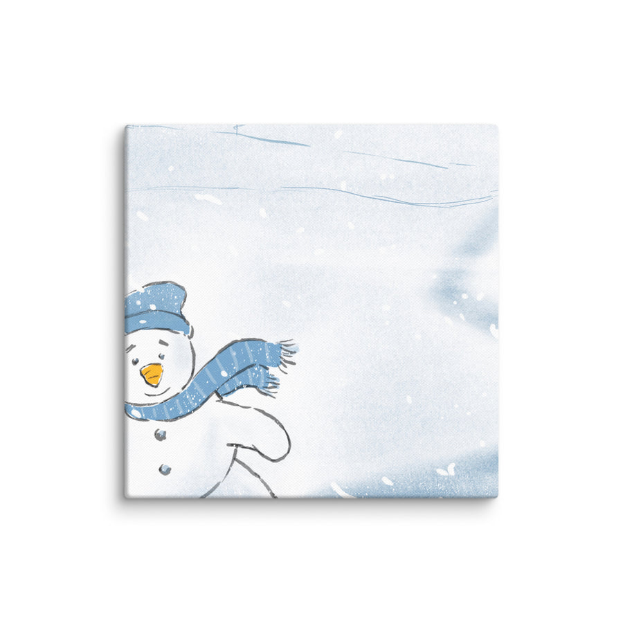 Snowman Says Hi - Canvas