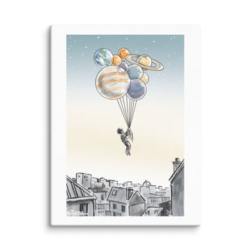 Balloon Planets - Canvas