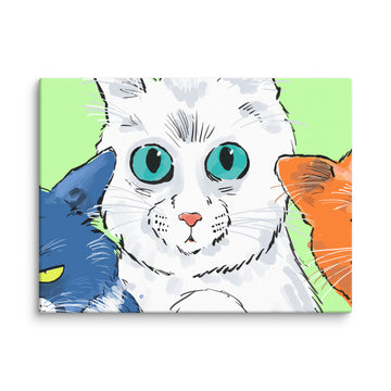 Funny Cats Landscape - Canvas