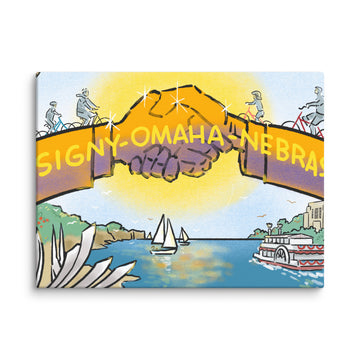 Omaha's Sister City in France - Canvas