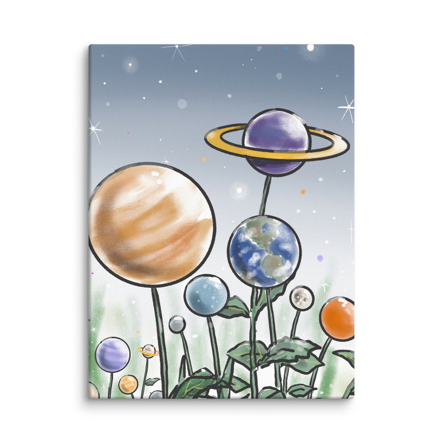 Plants And Planets - Canvas