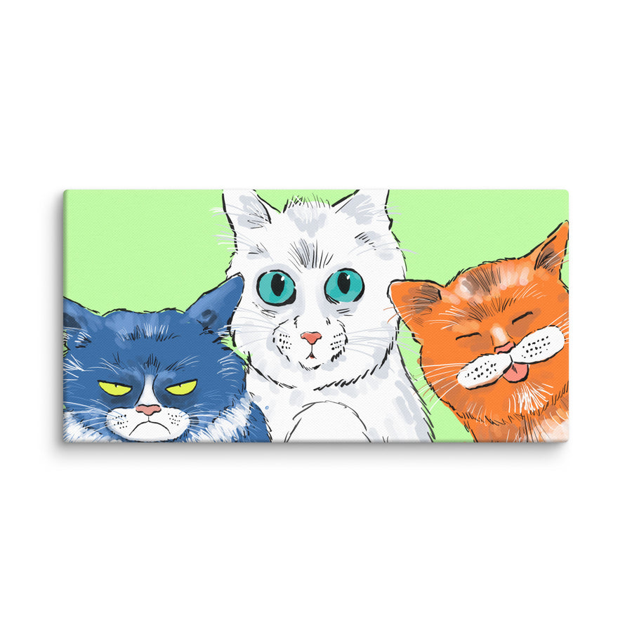 Funny Cats Landscape - Canvas