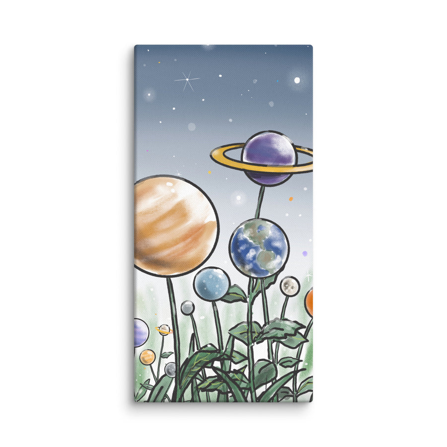 Plants And Planets - Canvas