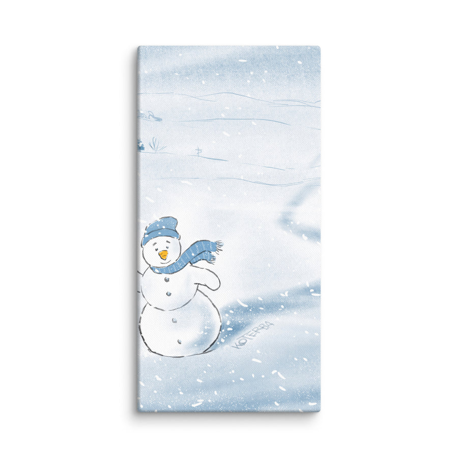 Snowman Says Hi - Canvas