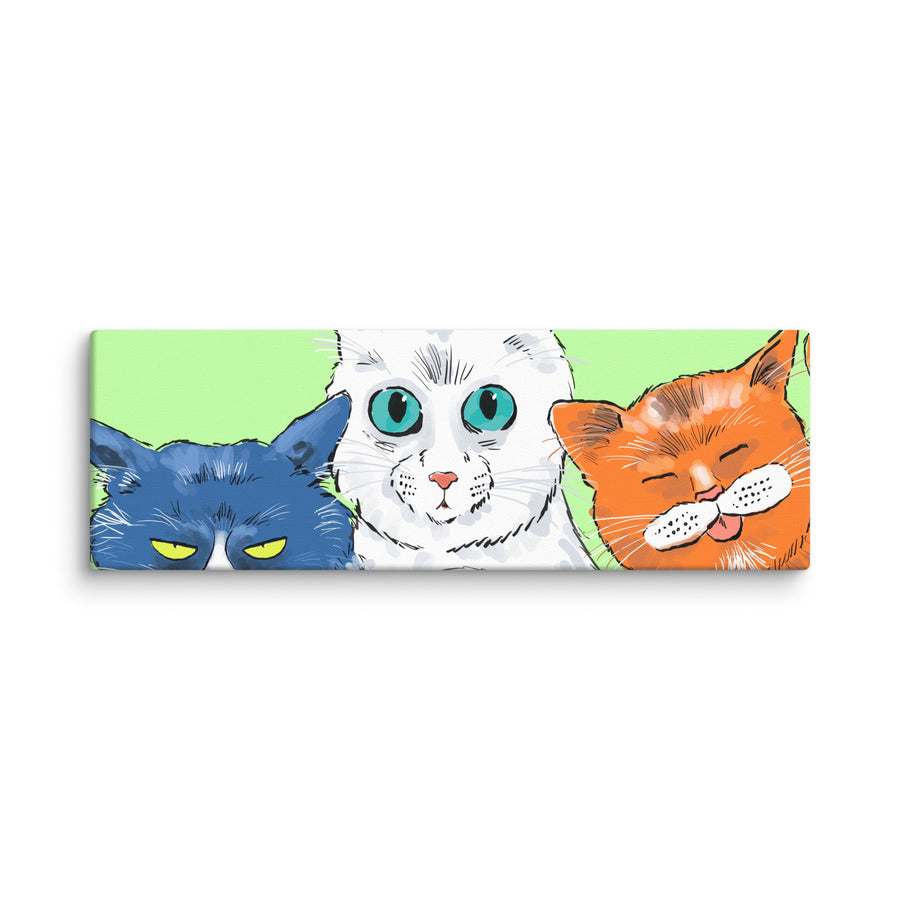 Funny Cats Landscape - Canvas