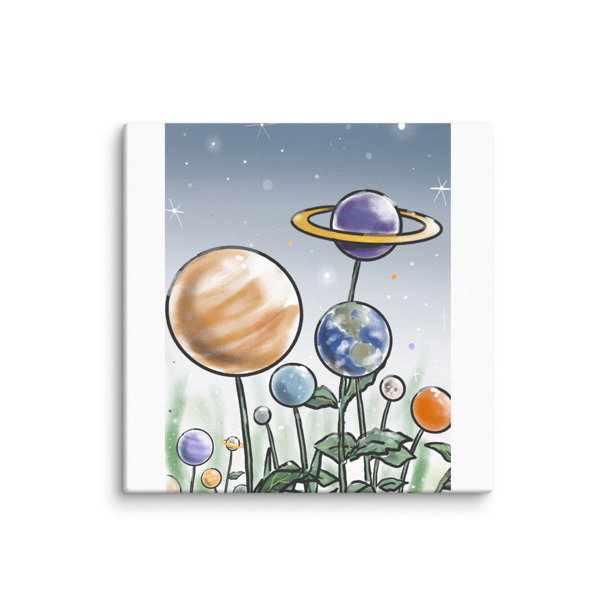 Plants And Planets - Canvas