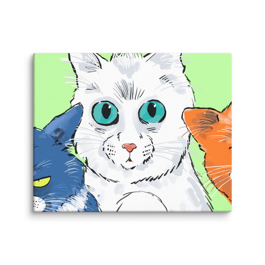 Funny Cats Landscape - Canvas