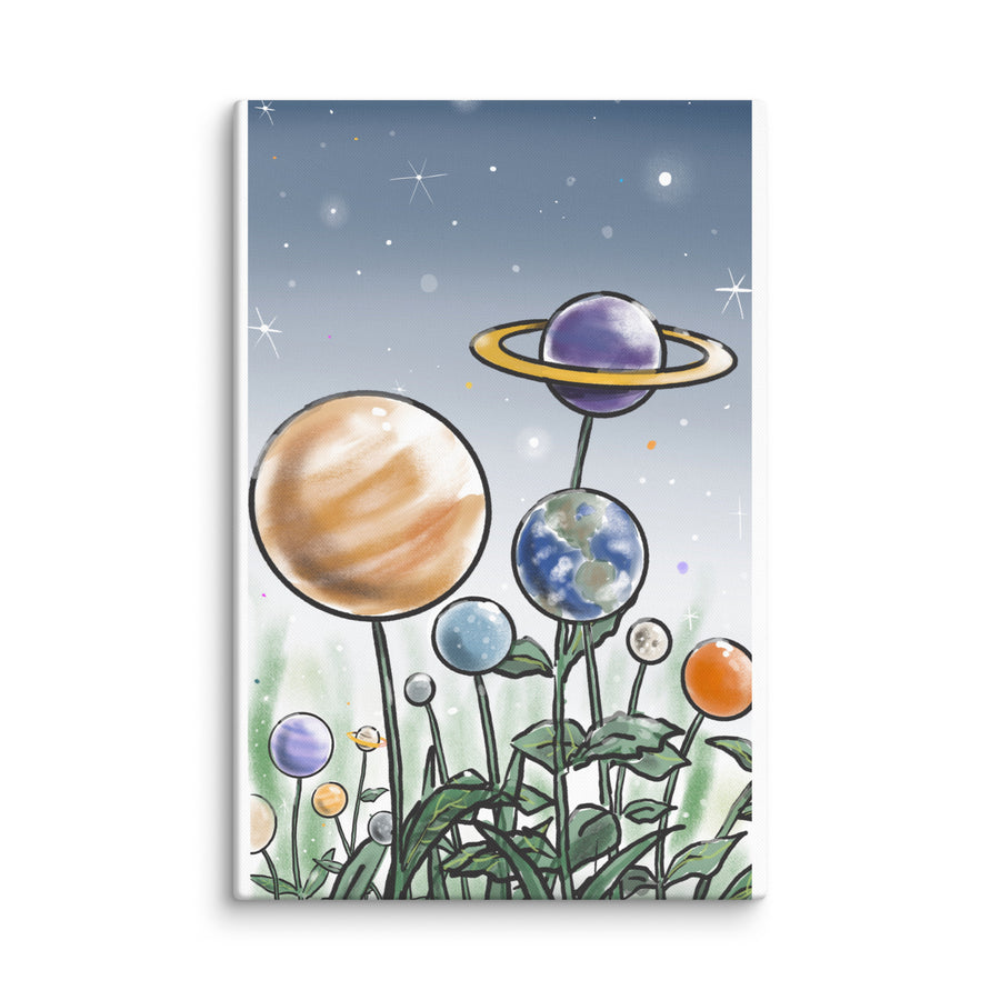 Plants And Planets - Canvas