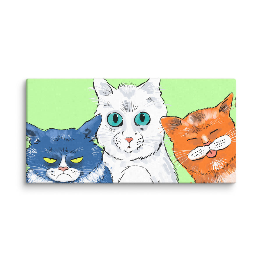 Funny Cats Landscape - Canvas