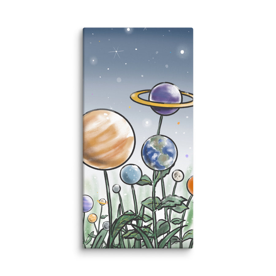 Plants And Planets - Canvas