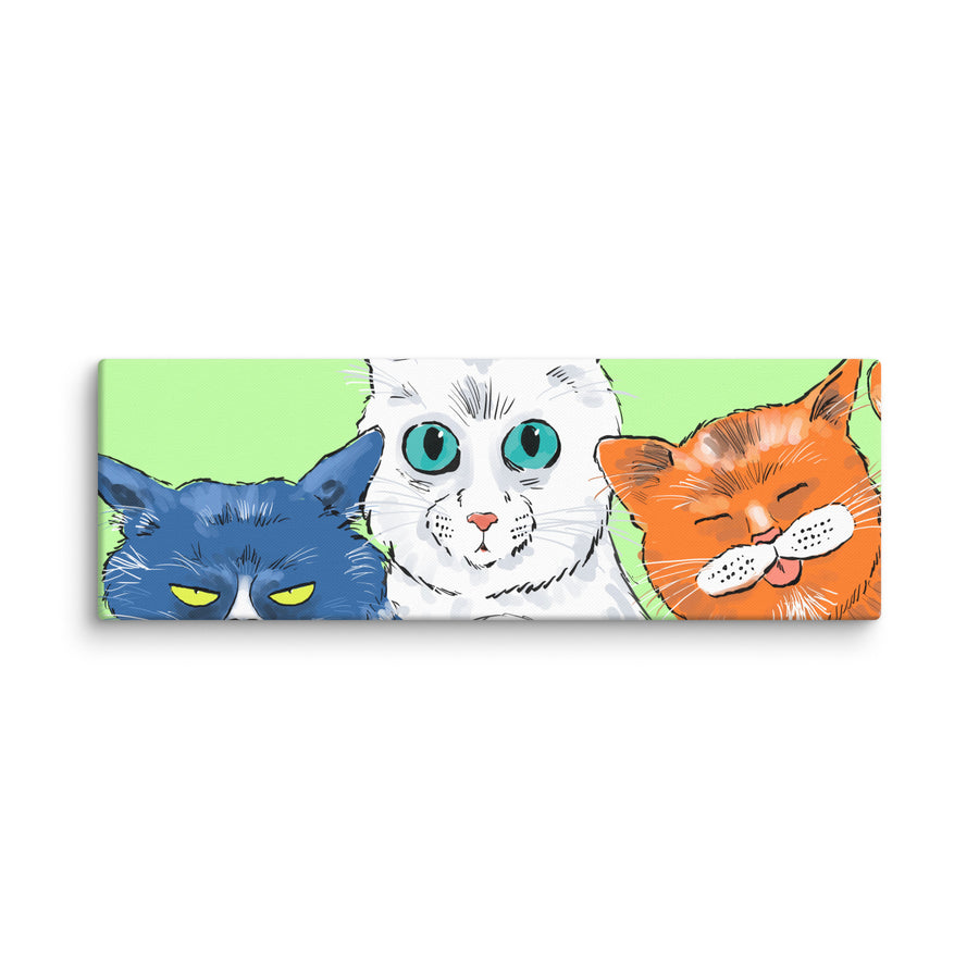 Funny Cats Landscape - Canvas