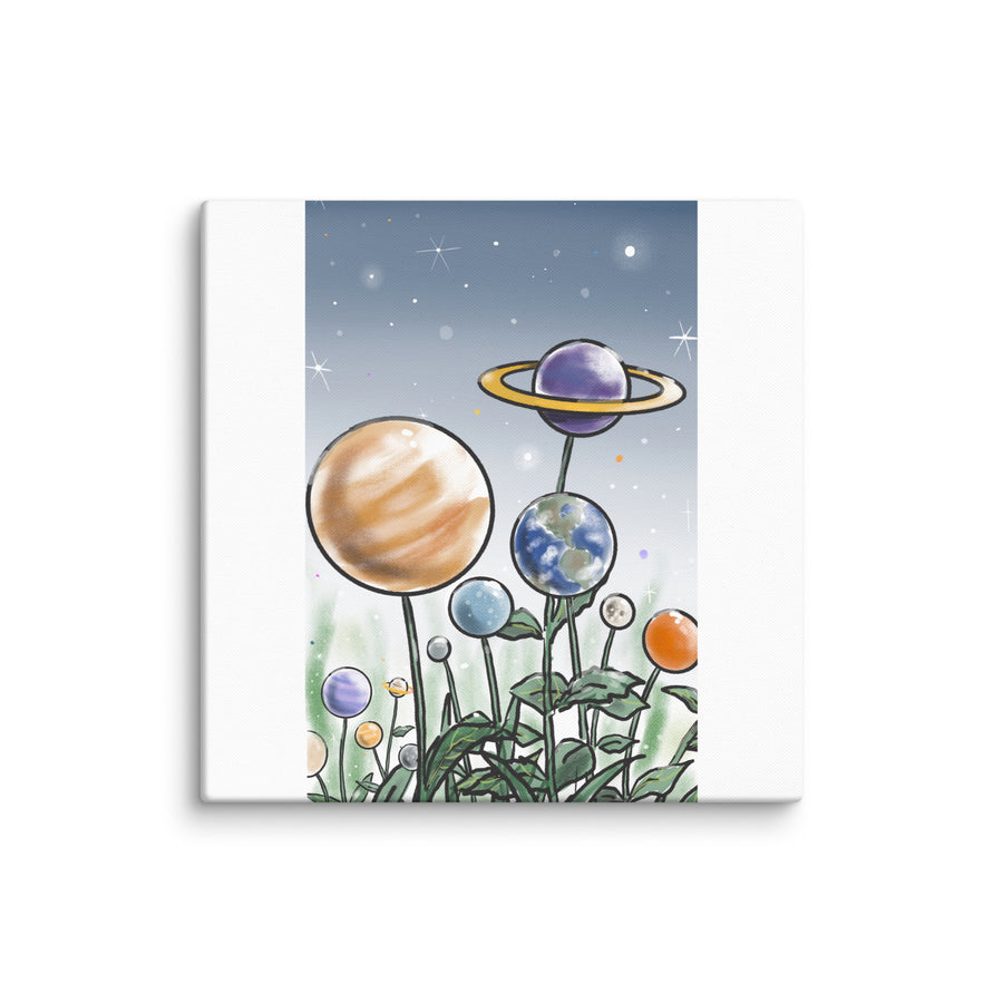 Plants And Planets - Canvas