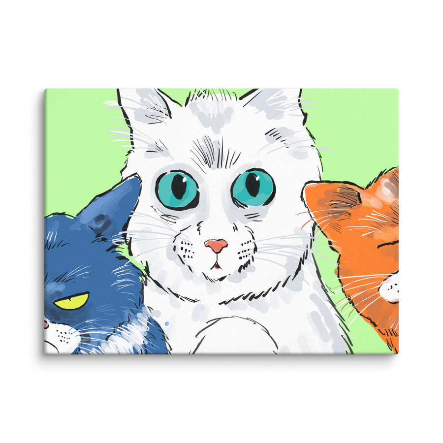 Funny Cats Landscape - Canvas