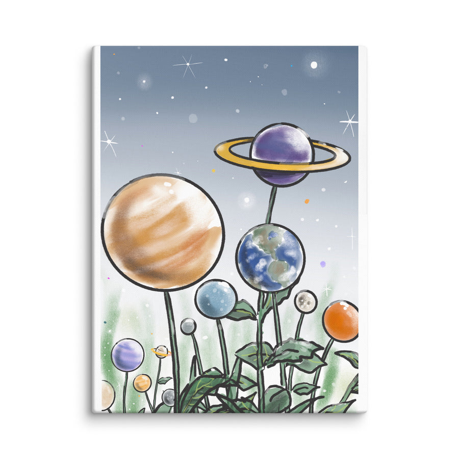 Plants And Planets - Canvas