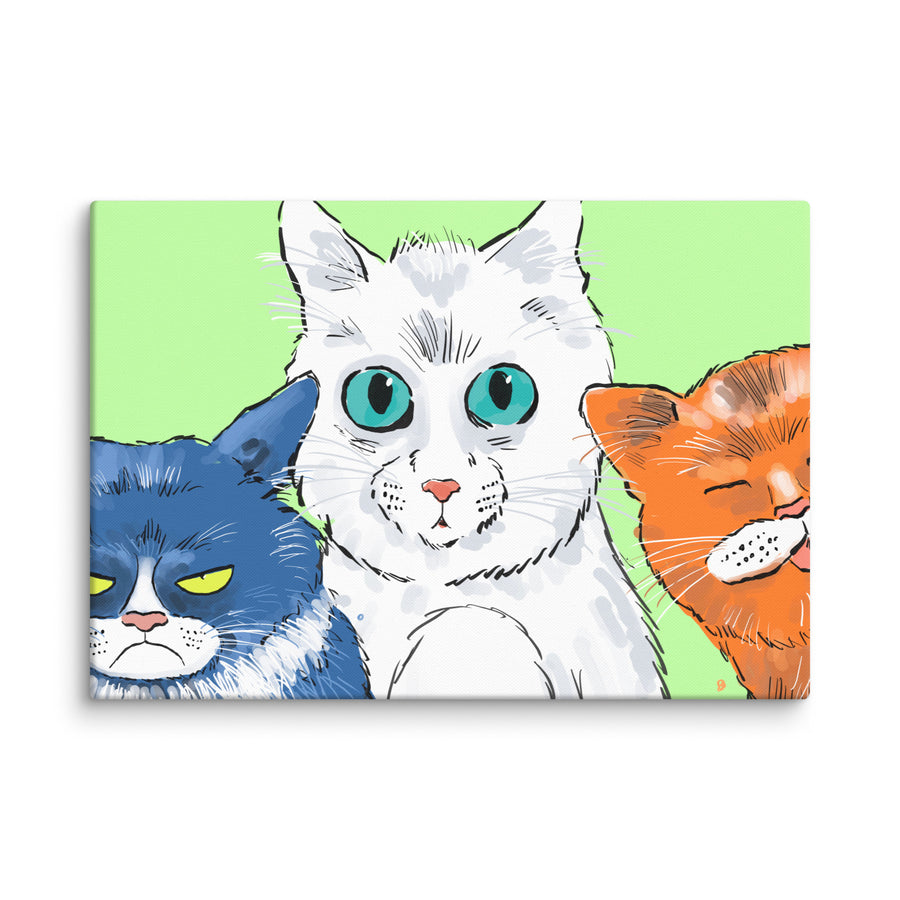 Funny Cats Landscape - Canvas