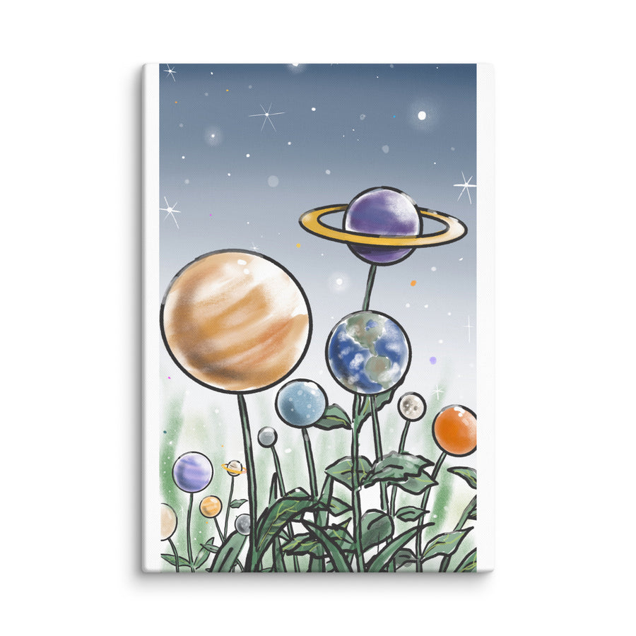 Plants And Planets - Canvas