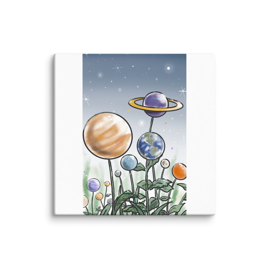 Plants And Planets - Canvas