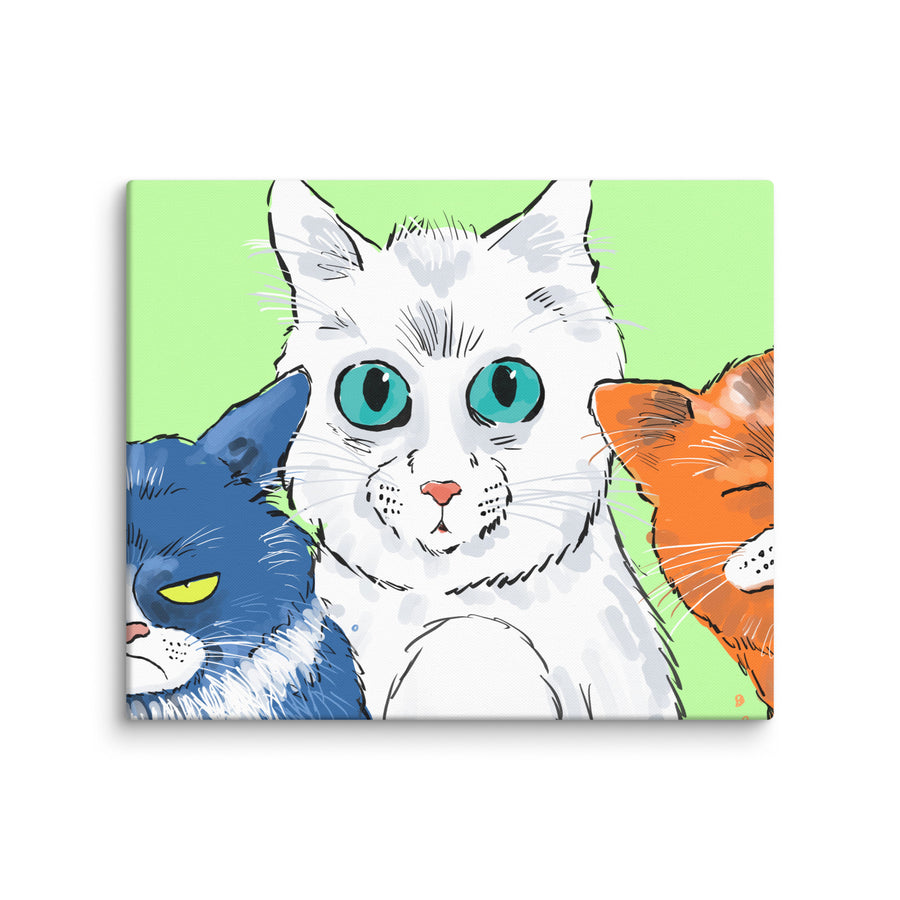 Funny Cats Landscape - Canvas