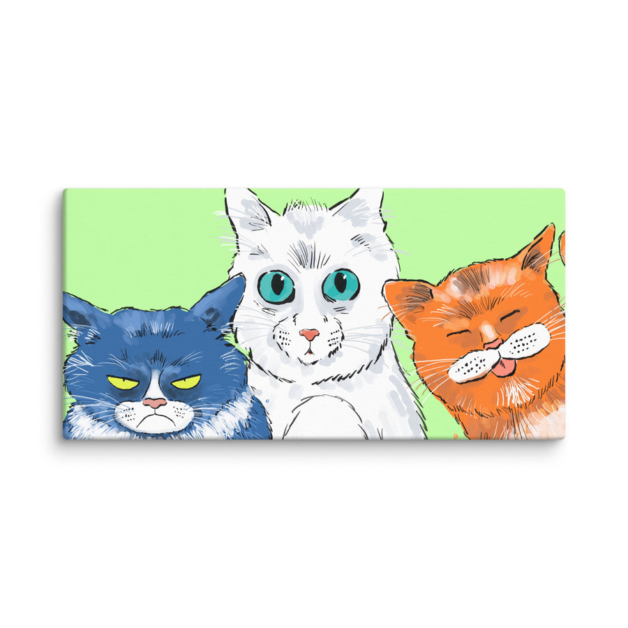 Funny Cats Landscape - Canvas