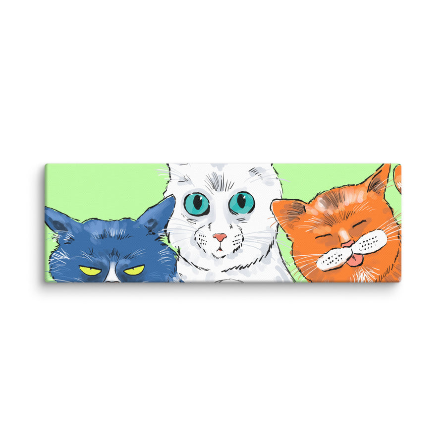 Funny Cats Landscape - Canvas