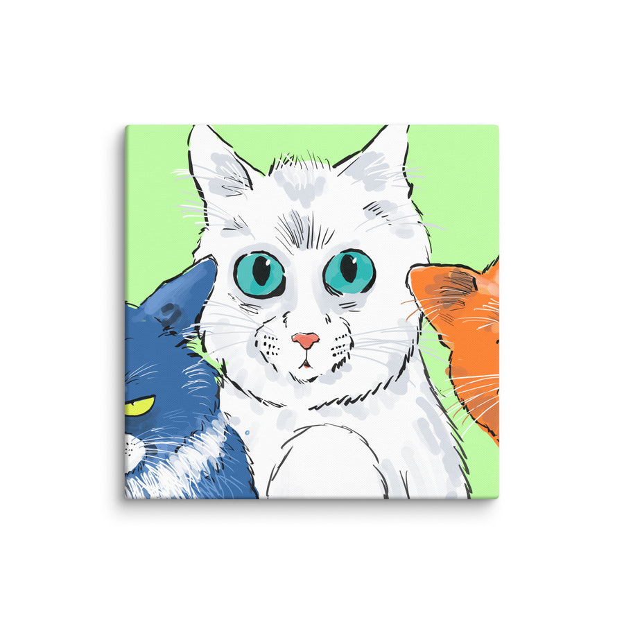 Funny Cats Landscape - Canvas