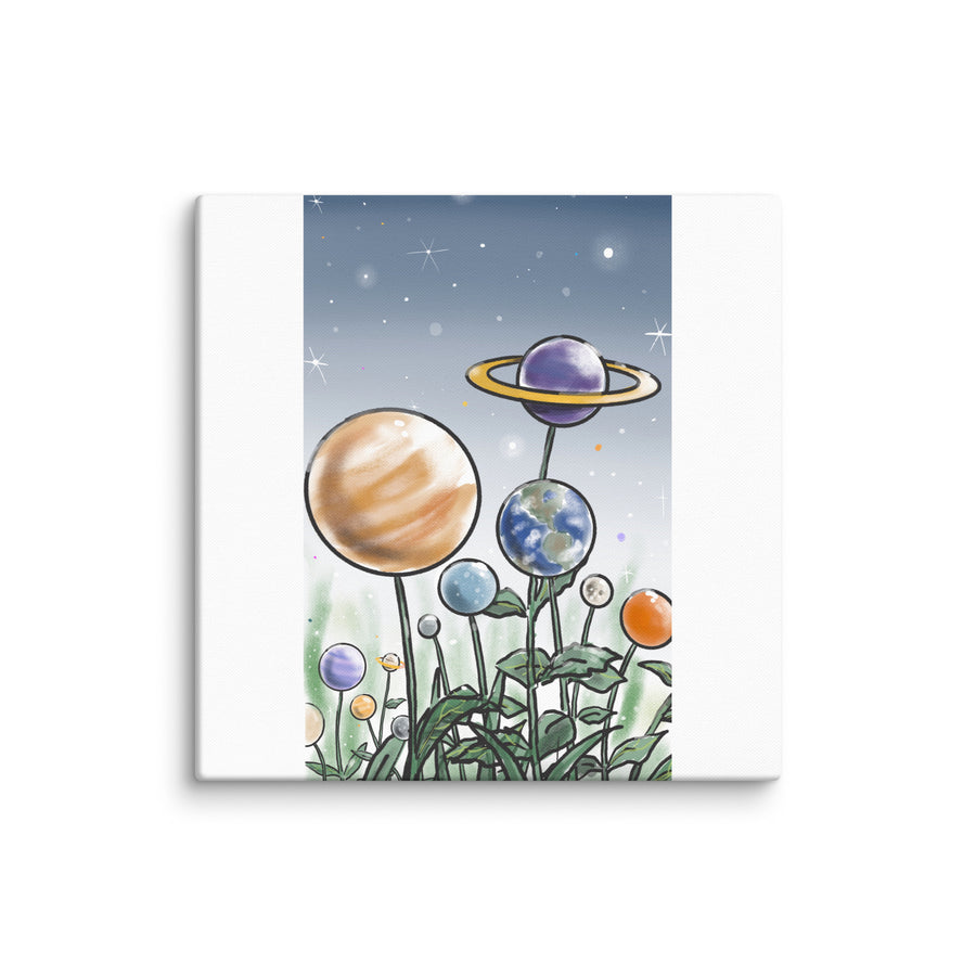 Plants And Planets - Canvas