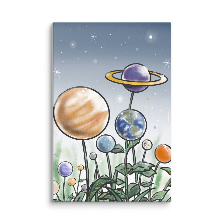 Plants And Planets - Canvas