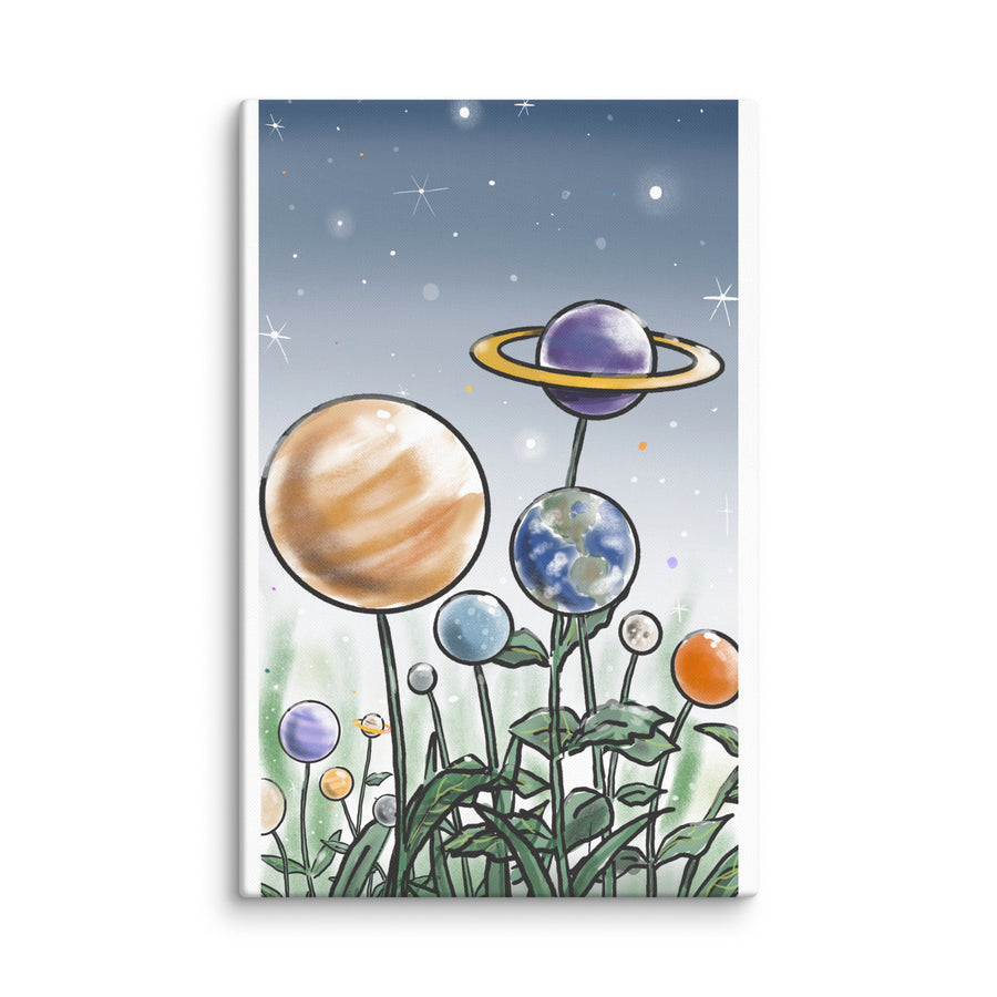 Plants And Planets - Canvas