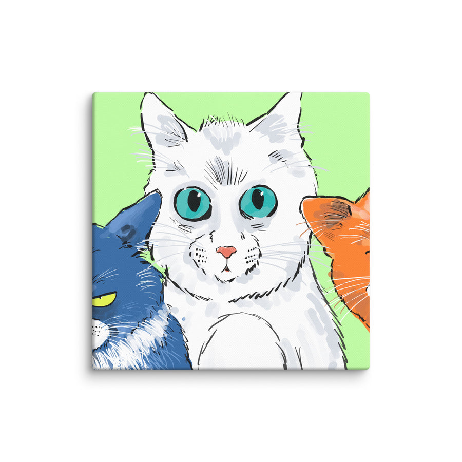 Funny Cats Landscape - Canvas