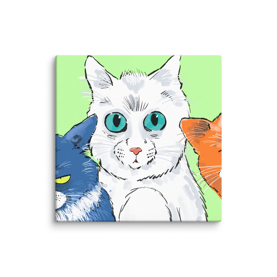 Funny Cats Landscape - Canvas