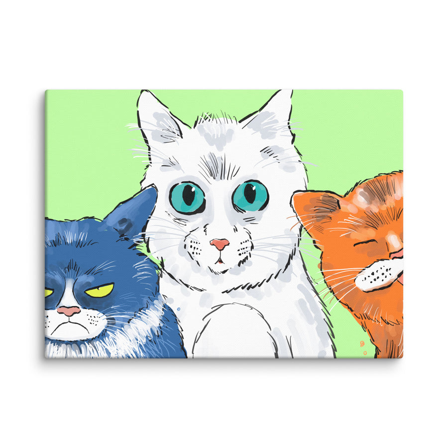 Funny Cats Landscape - Canvas