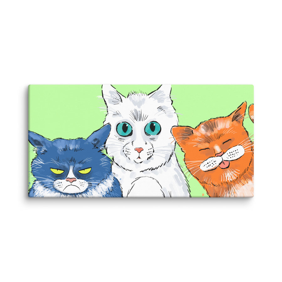 Funny Cats Landscape - Canvas