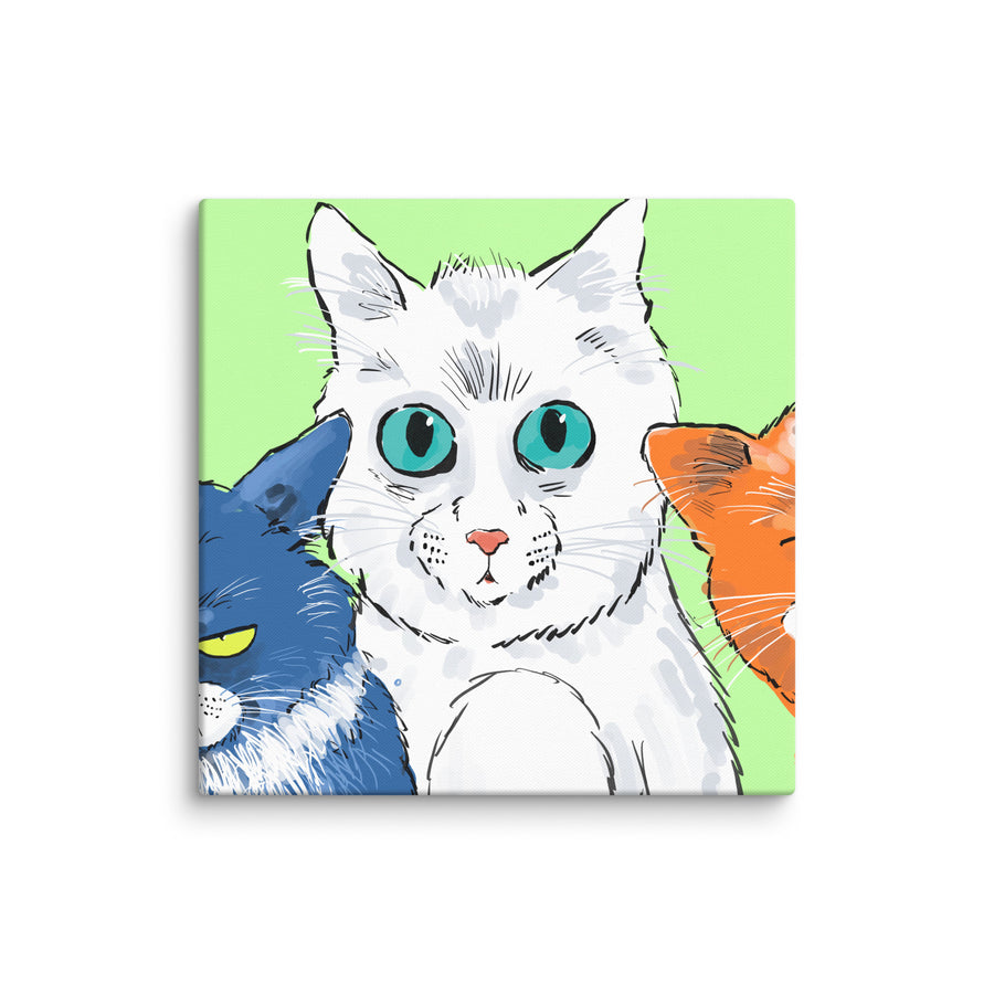 Funny Cats Landscape - Canvas