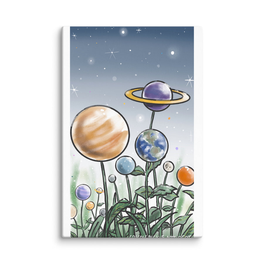 Plants And Planets - Canvas