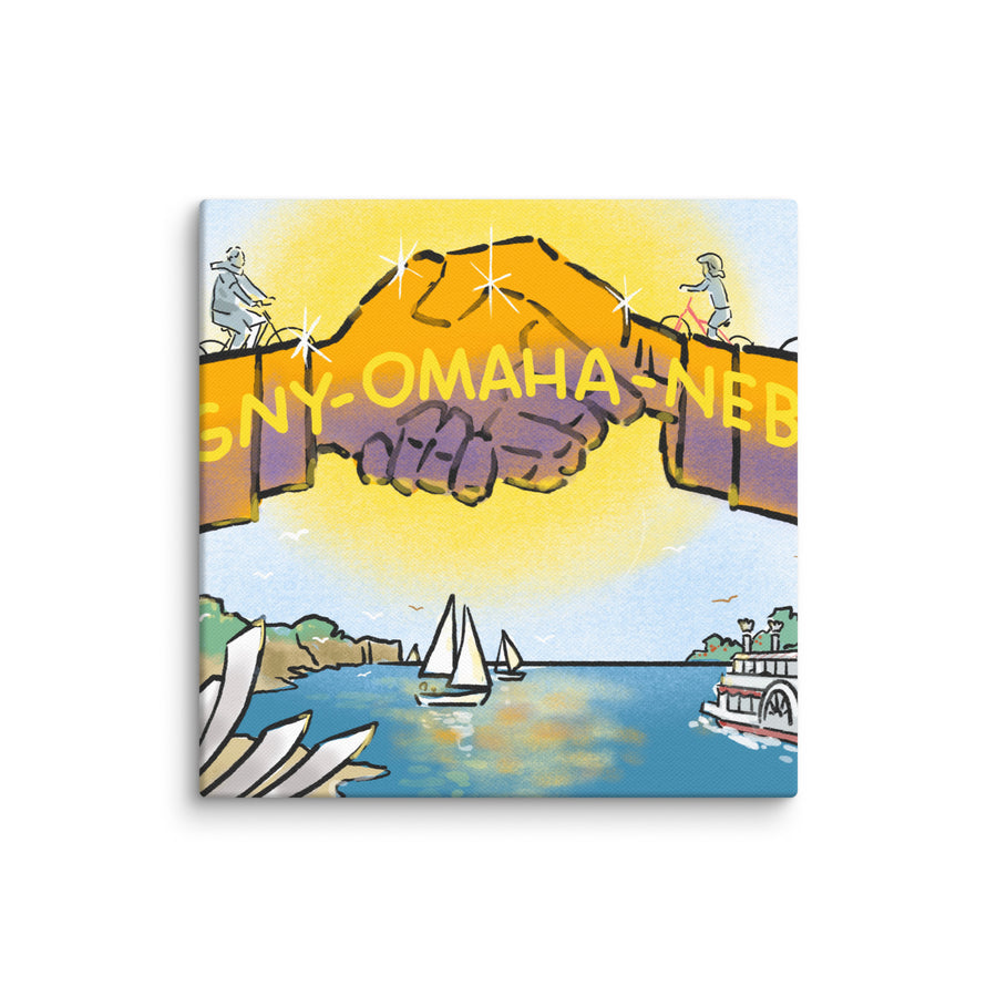 Omaha's Sister City in France - Canvas