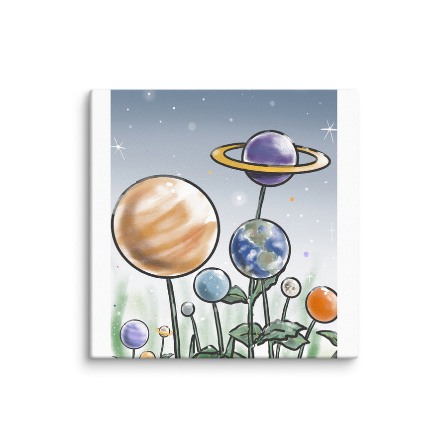 Plants And Planets - Canvas