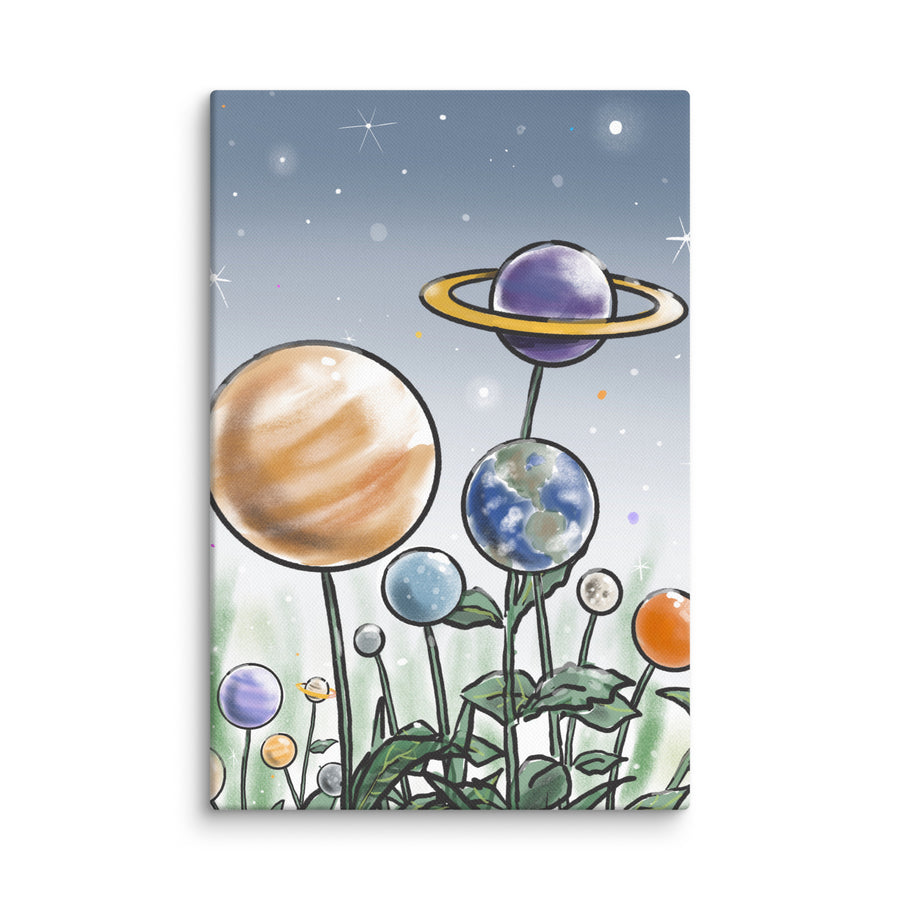 Plants And Planets - Canvas