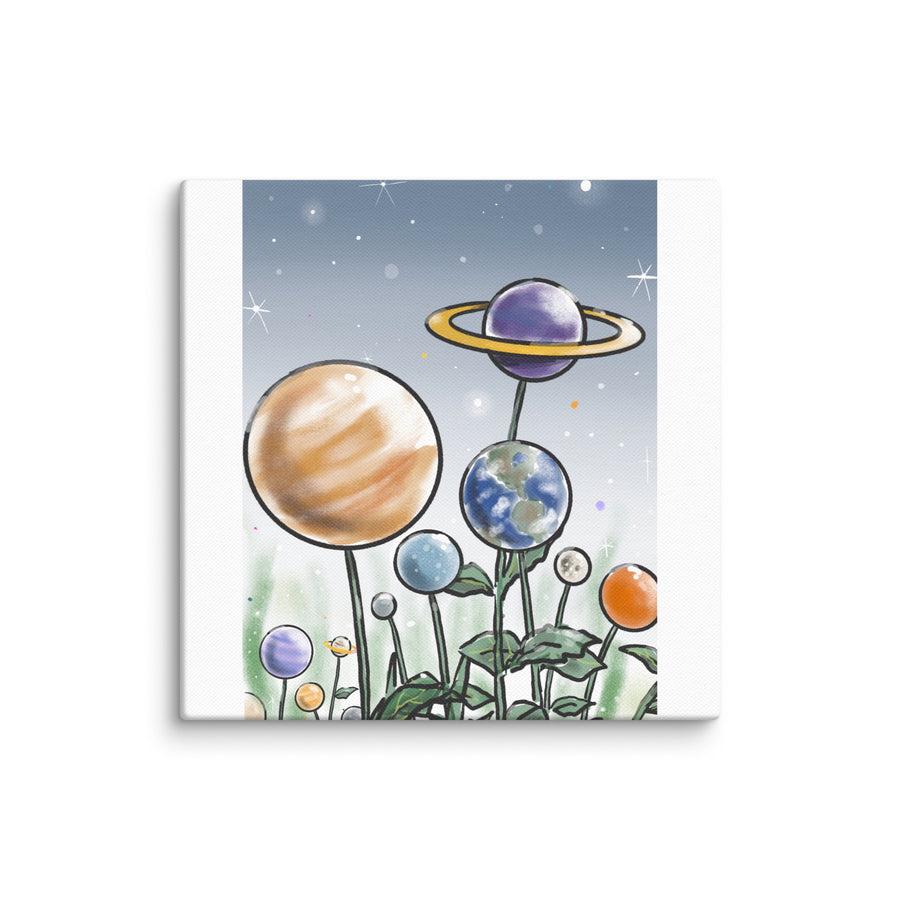 Plants And Planets - Canvas