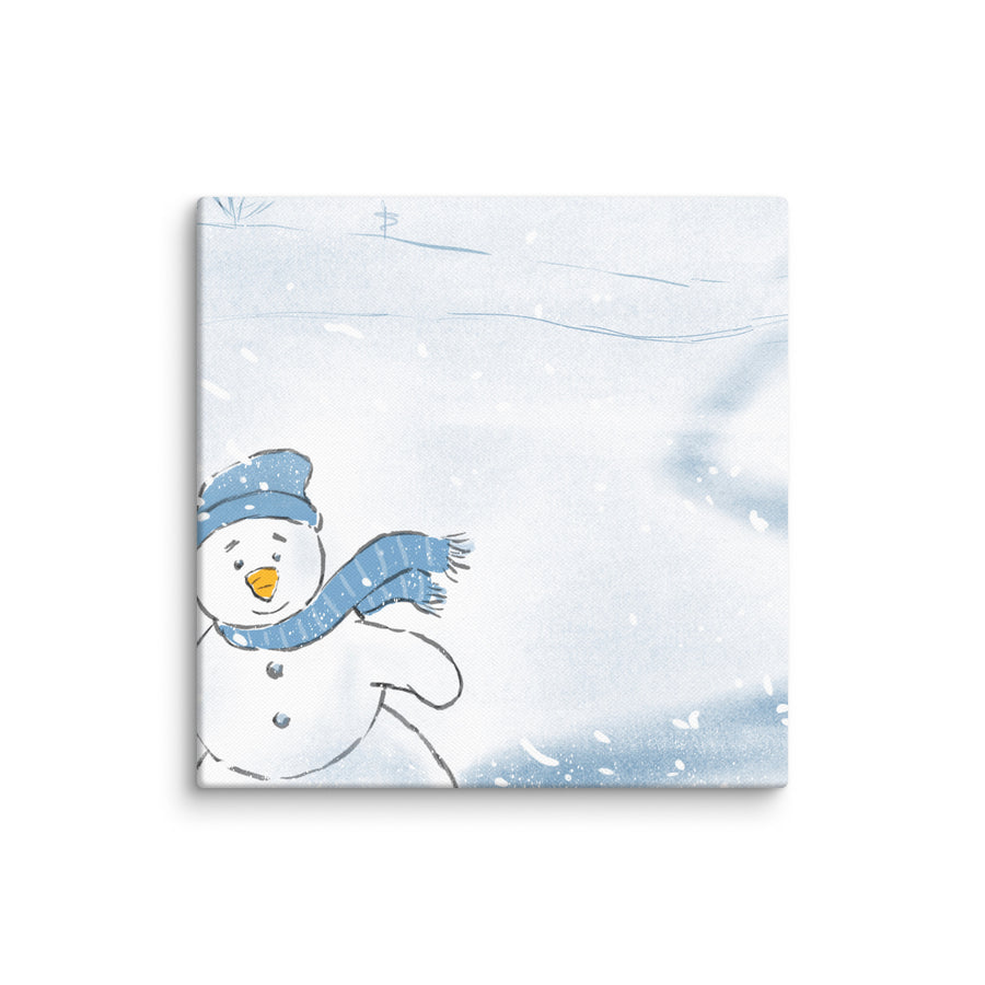 Snowman Says Hi - Canvas