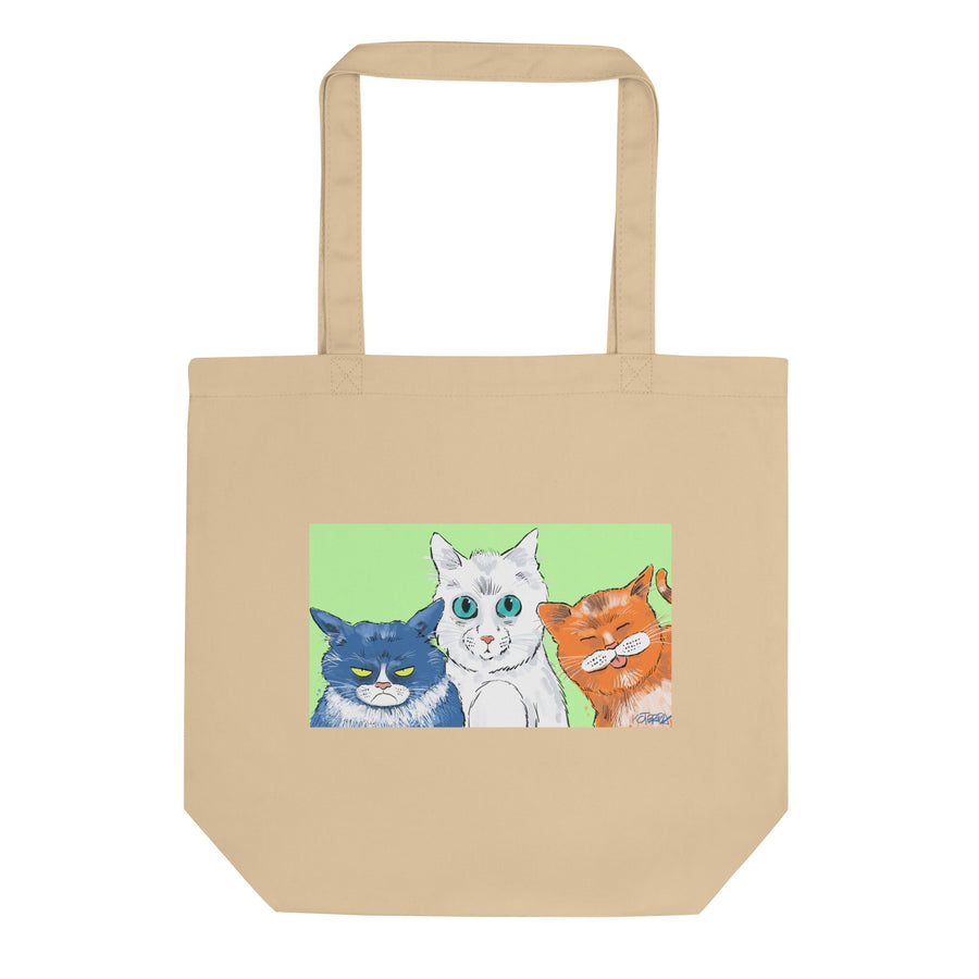 Funny Cats Landscape - Eco Tote Bag