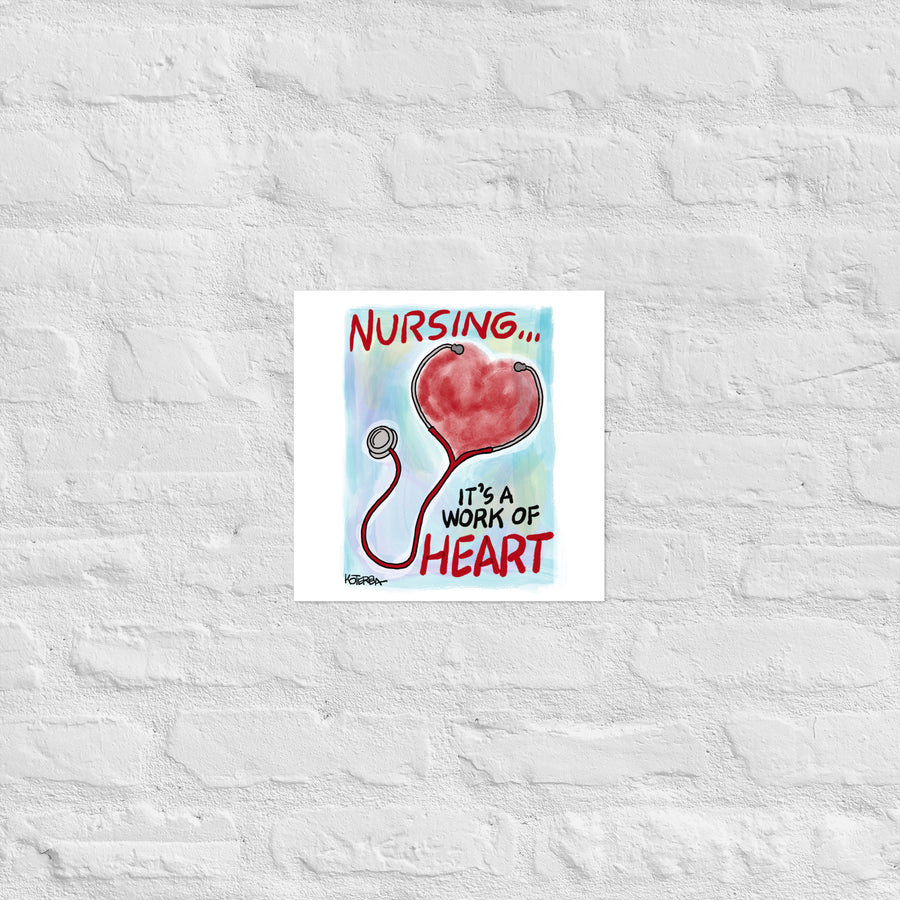 Nursing Heart - Poster