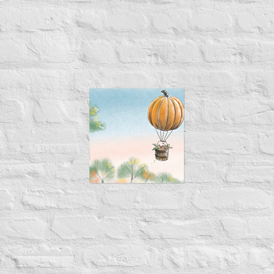 Pumkin Balloon - Poster