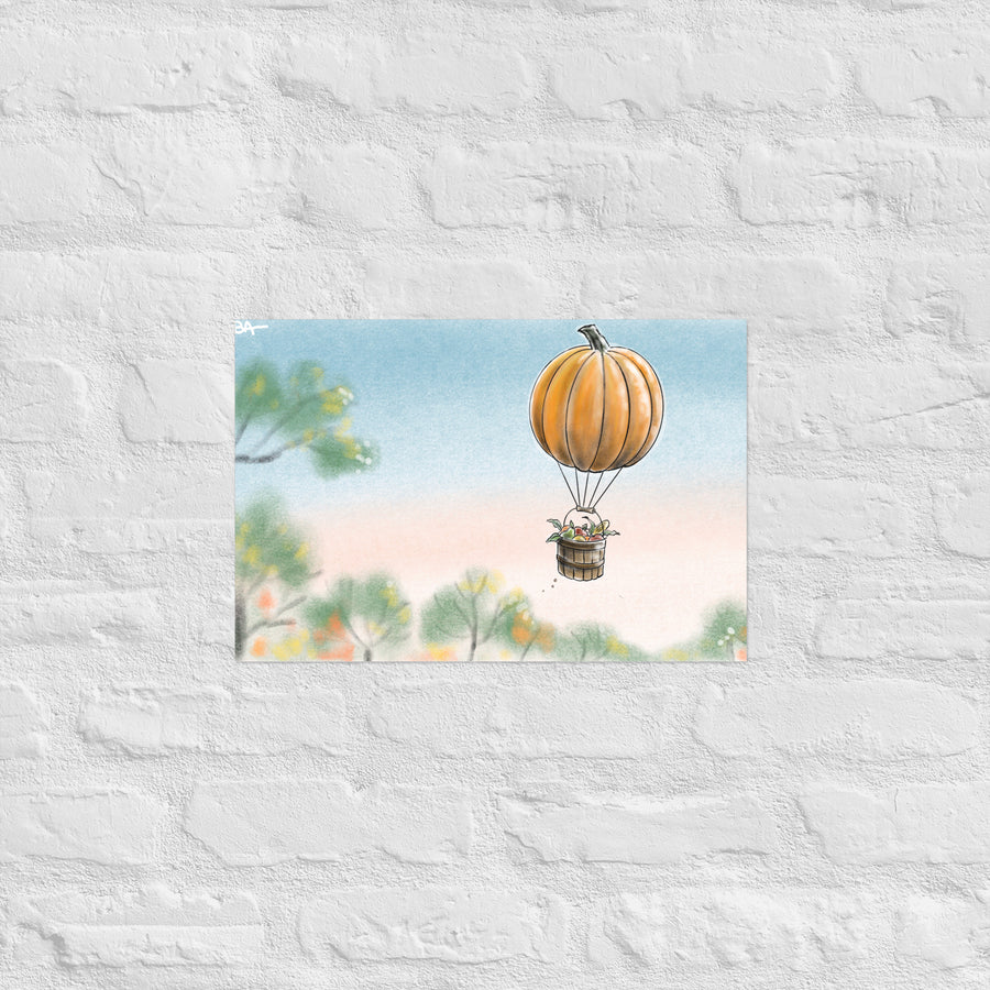 Pumkin Balloon - Poster